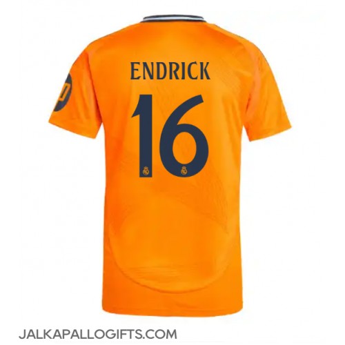 Real Madrid Endrick #16 Vieraspaita 2024-25 Lyhythihainen